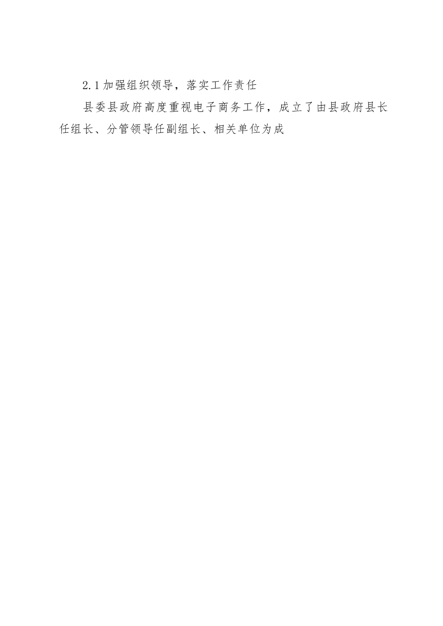 睢县农业电子商务工作调研报告_王占峰.docx,第2页预览