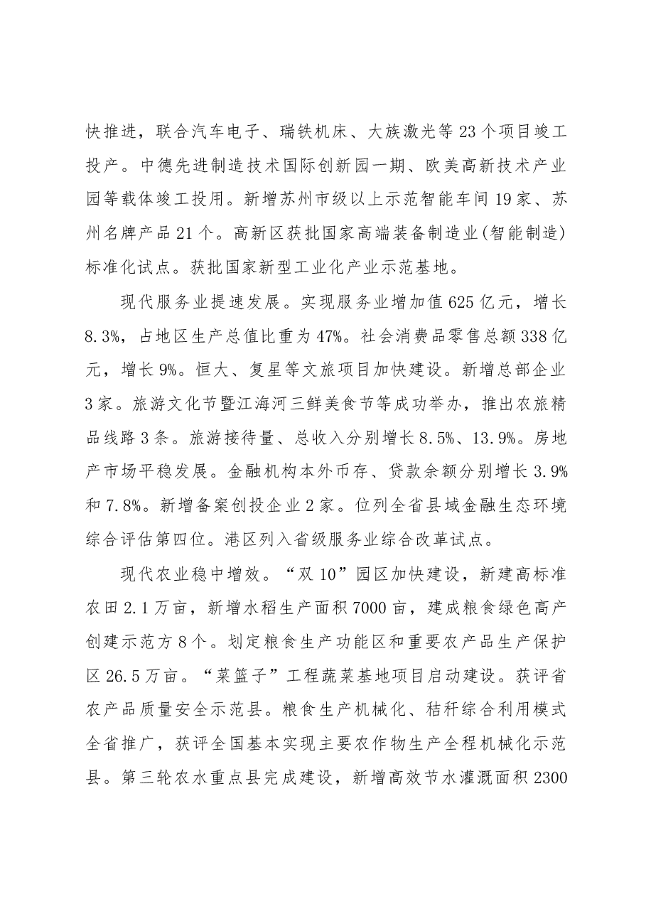 2019年太仓市人民政府工作报告(全文).docx,第2页预览