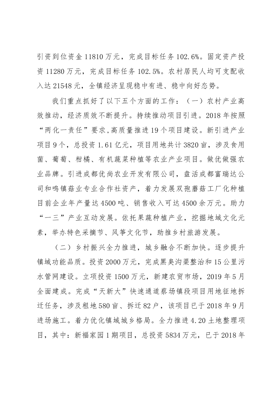 蔡场镇政府工作报告.docx,第2页预览