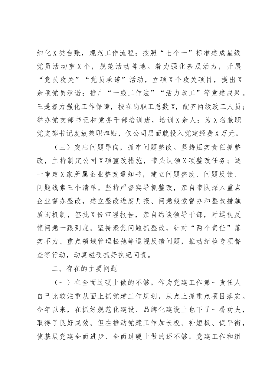 2019年党委书记述责述廉报告.docx,第2页预览