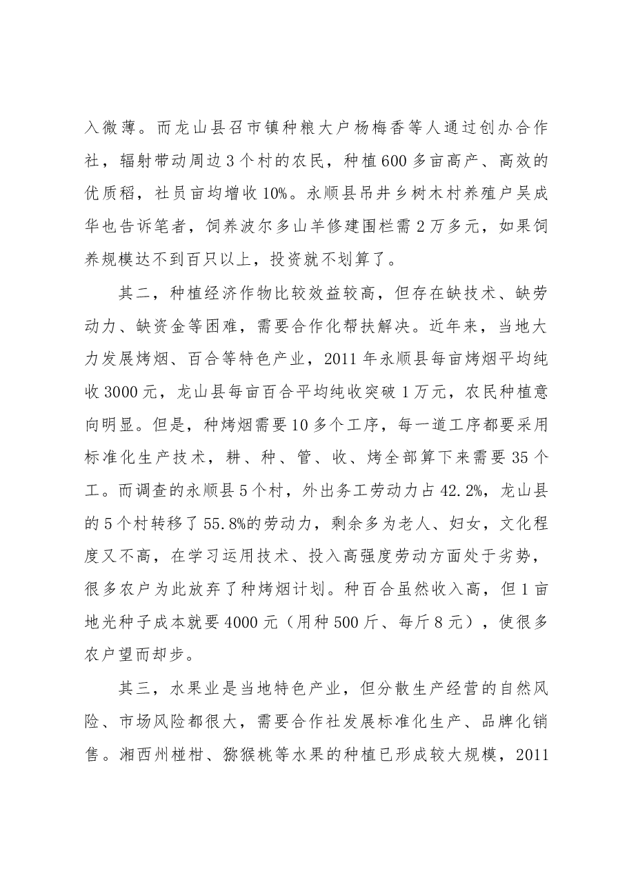 扶持合作社健康快速发展力促武陵山区农民脱贫致富.docx,第2页预览