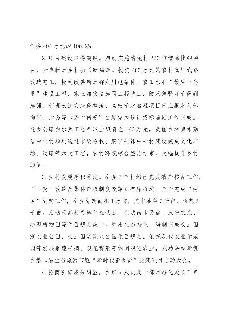 2019年新洲乡政府工作报告.docx,第2页预览