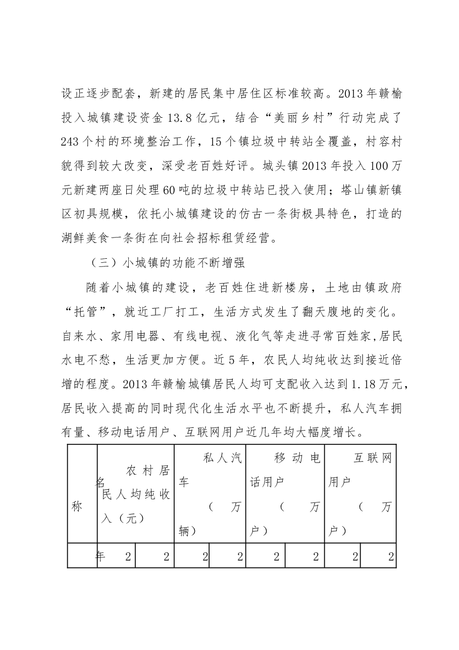 苏北欠发达地区小城镇助推区域经济发展实证研究.docx,第4页预览