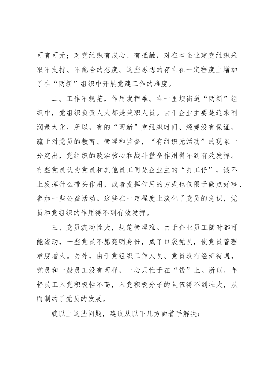 “两新”组织党建工作调研报告.docx，第2页预览