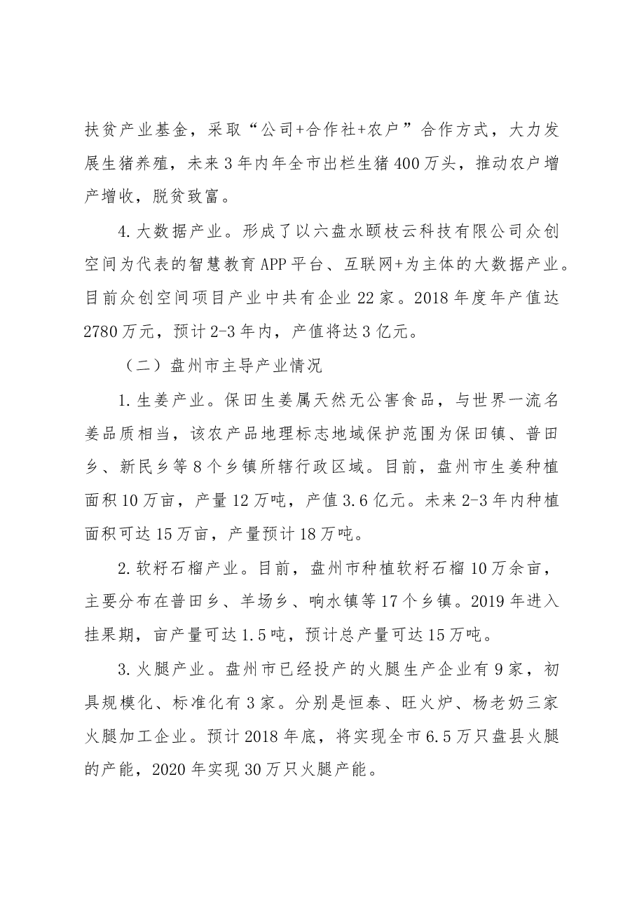 六盘水主导产业及产业链招商调研报告.docx,第3页预览