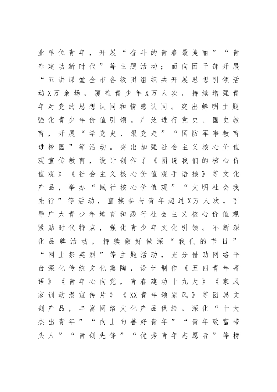 在共青团XX市第XX次代表大会上的报告.doc,第3页预览