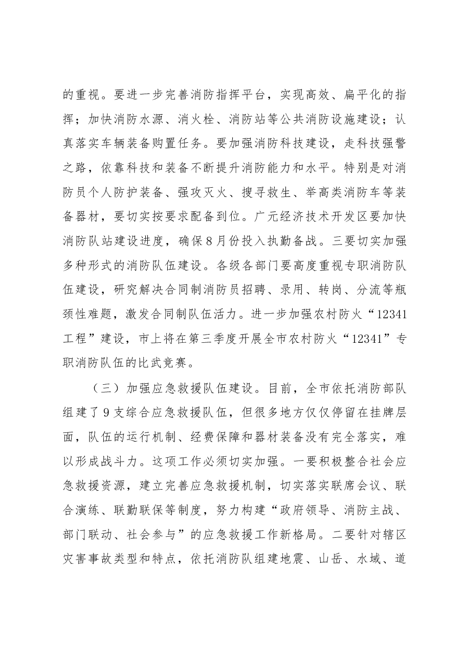 李敦双副市长:在全市消防工作电视电话会议上的讲话.docx,第4页预览