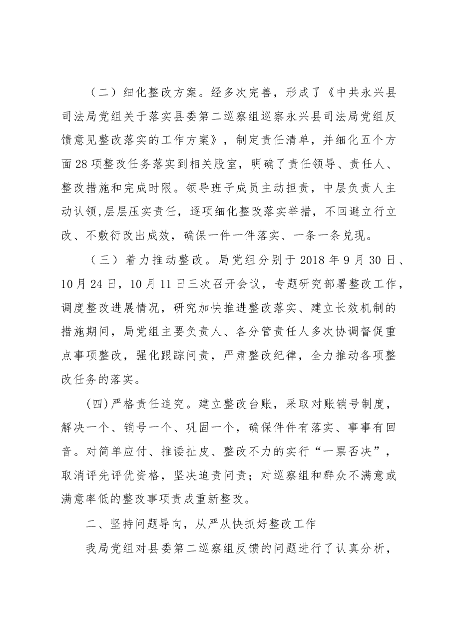关于巡察整改落实情况的报告.docx,第2页预览