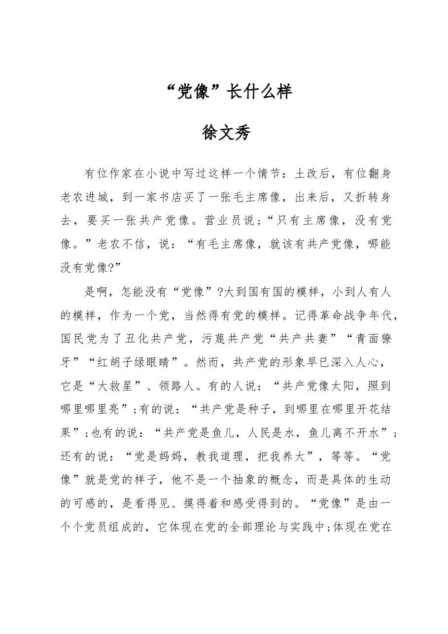 徐文秀:“党像”长什么样.docx,第1页预览