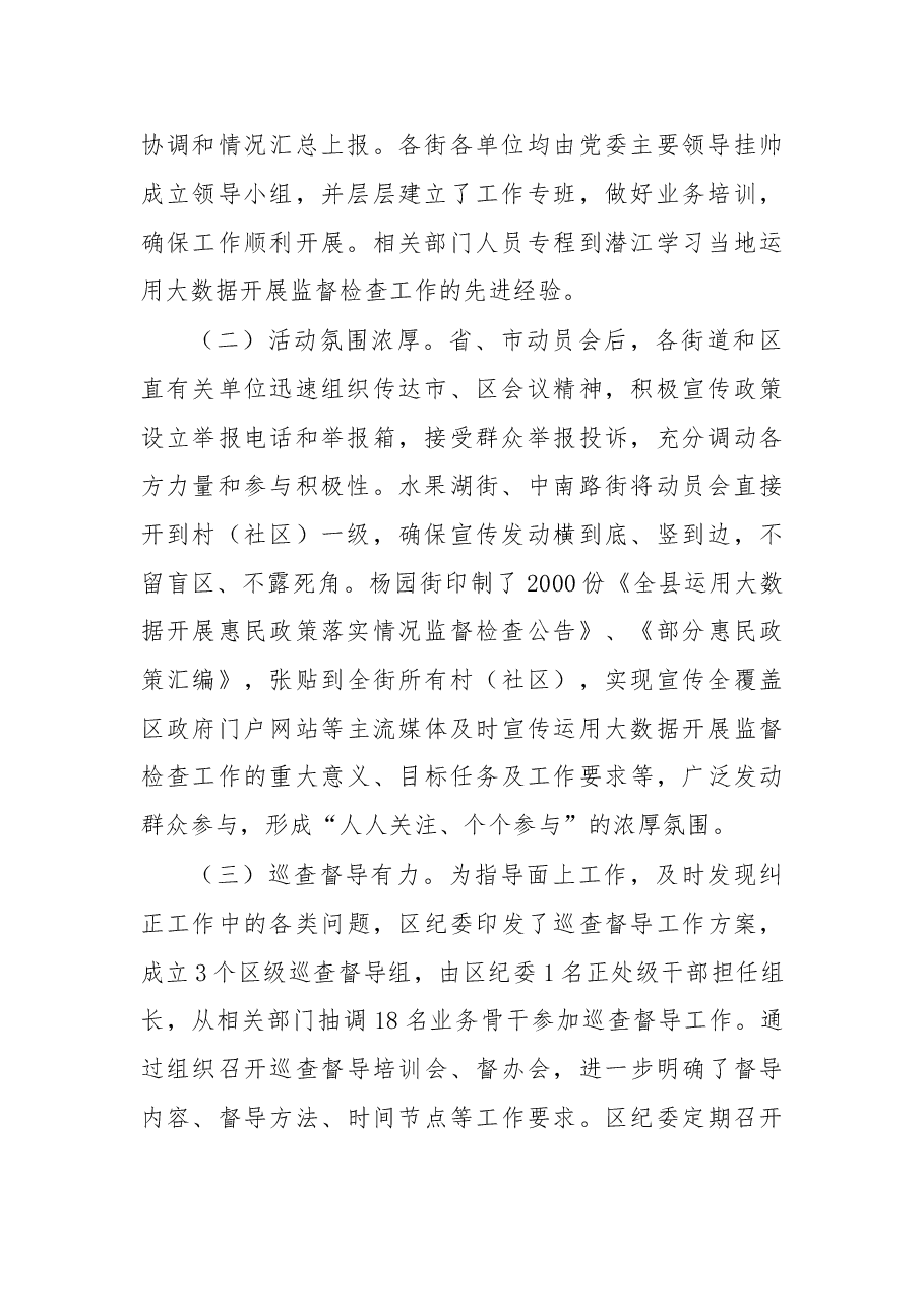 在全区大数据监督检查工作推进会上的讲话.doc,第2页预览