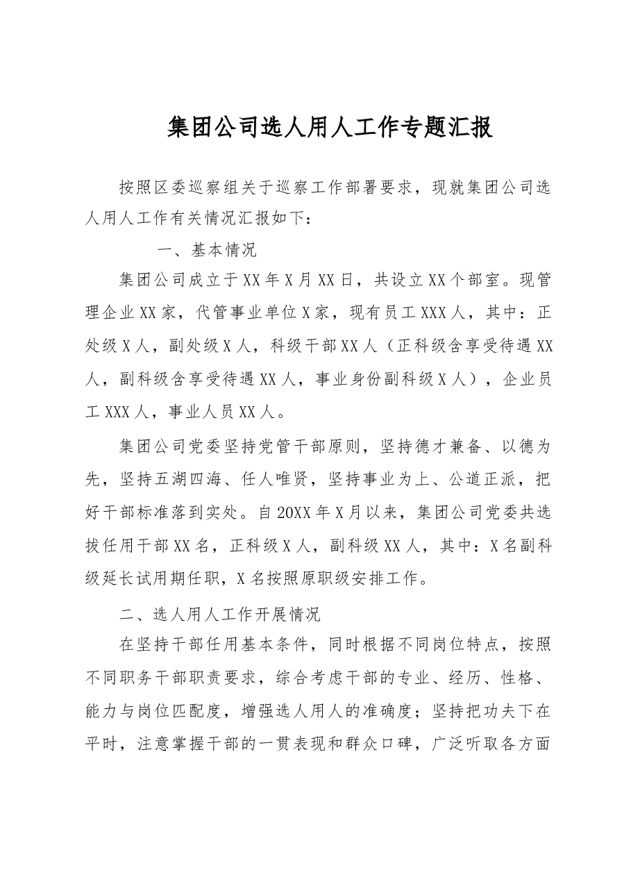选人用人专项报告.doc,第1页预览