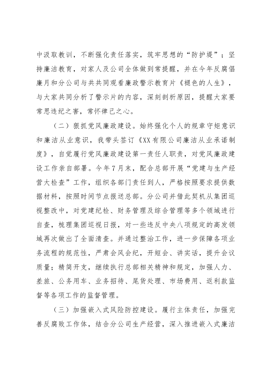 全面从严治党主体责任落实情况报告(企业党支部).docx,第3页预览