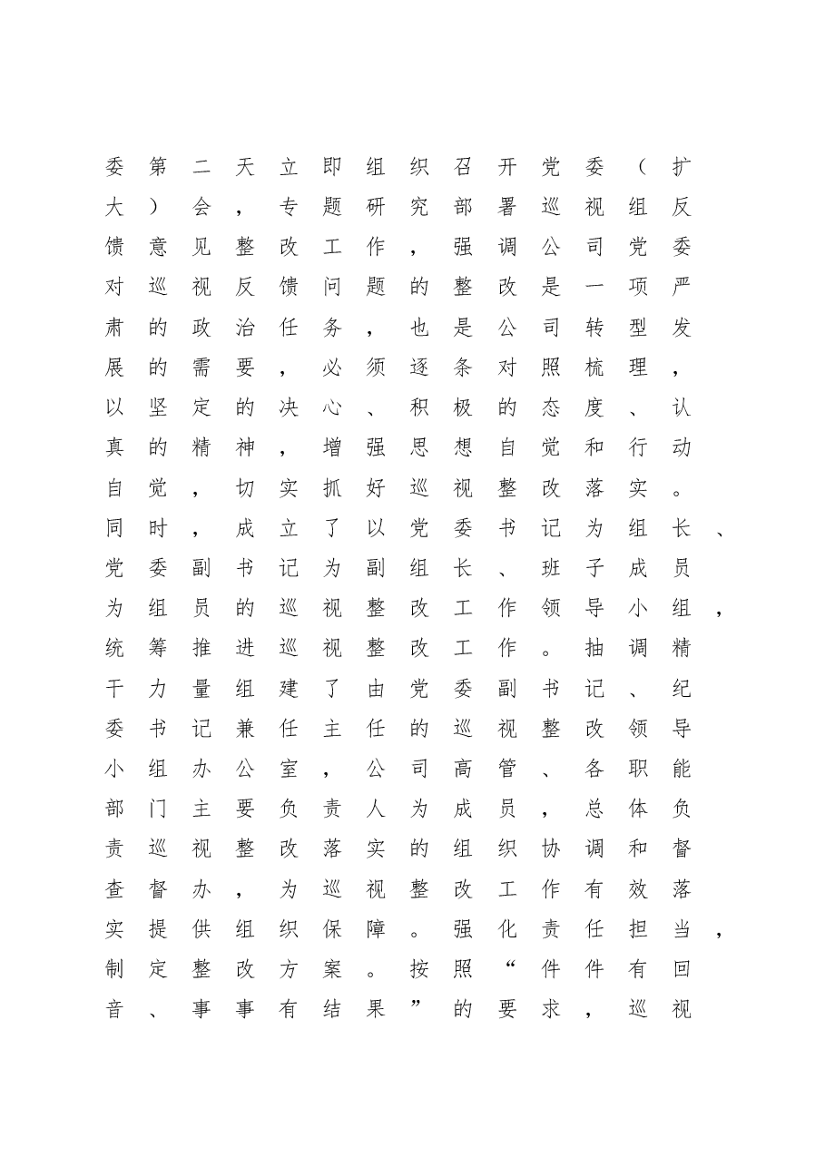 巡视反馈意见整改工作报告.doc,第2页预览