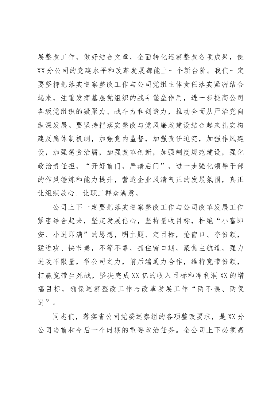 在巡察反馈会上的表态发言.doc,第4页预览