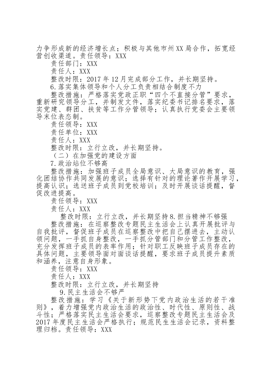 巡察组巡察反馈意见整改方案的报告.doc,第4页预览