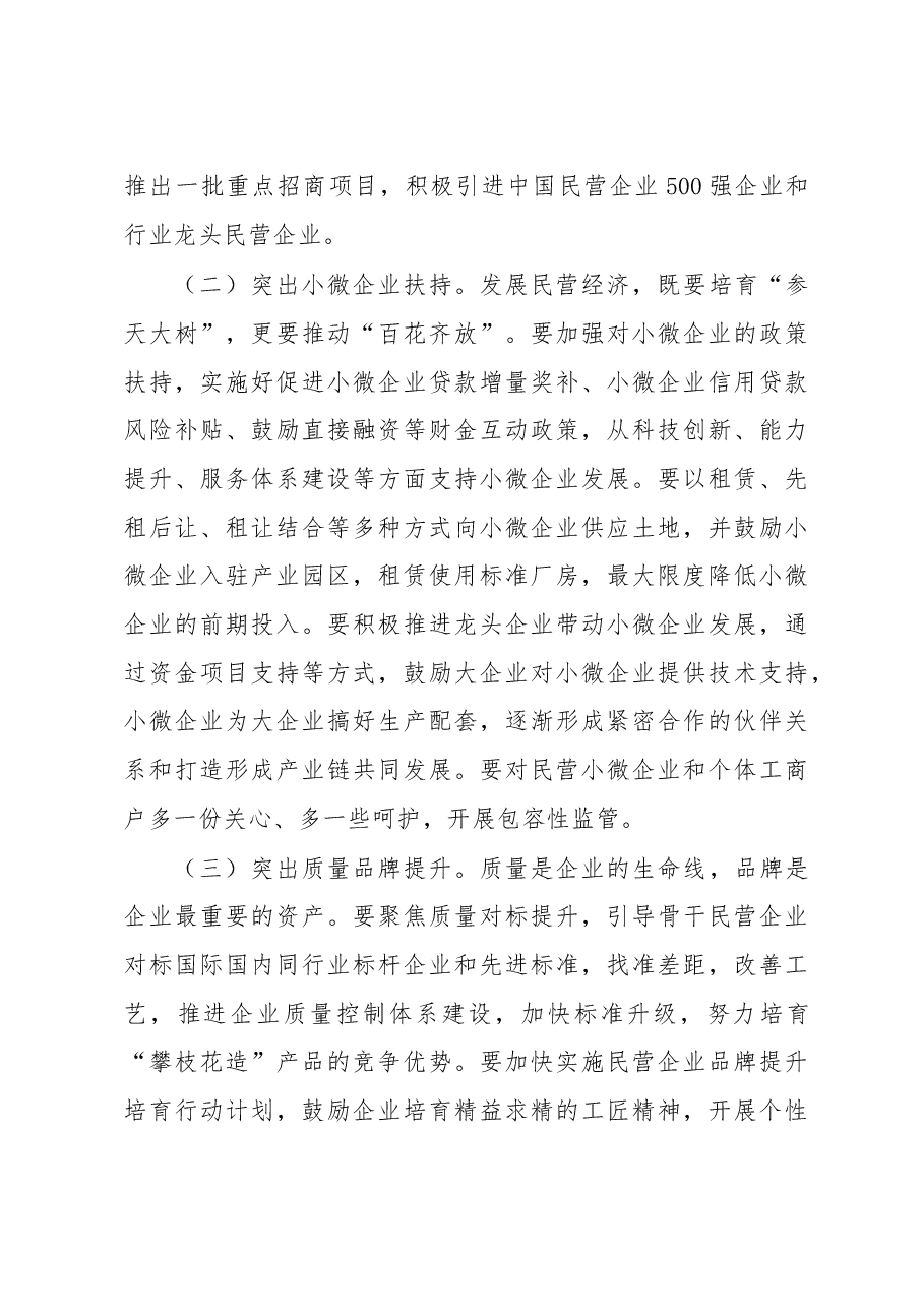 在全市推进民营经济发展大会上的讲话.doc,第4页预览