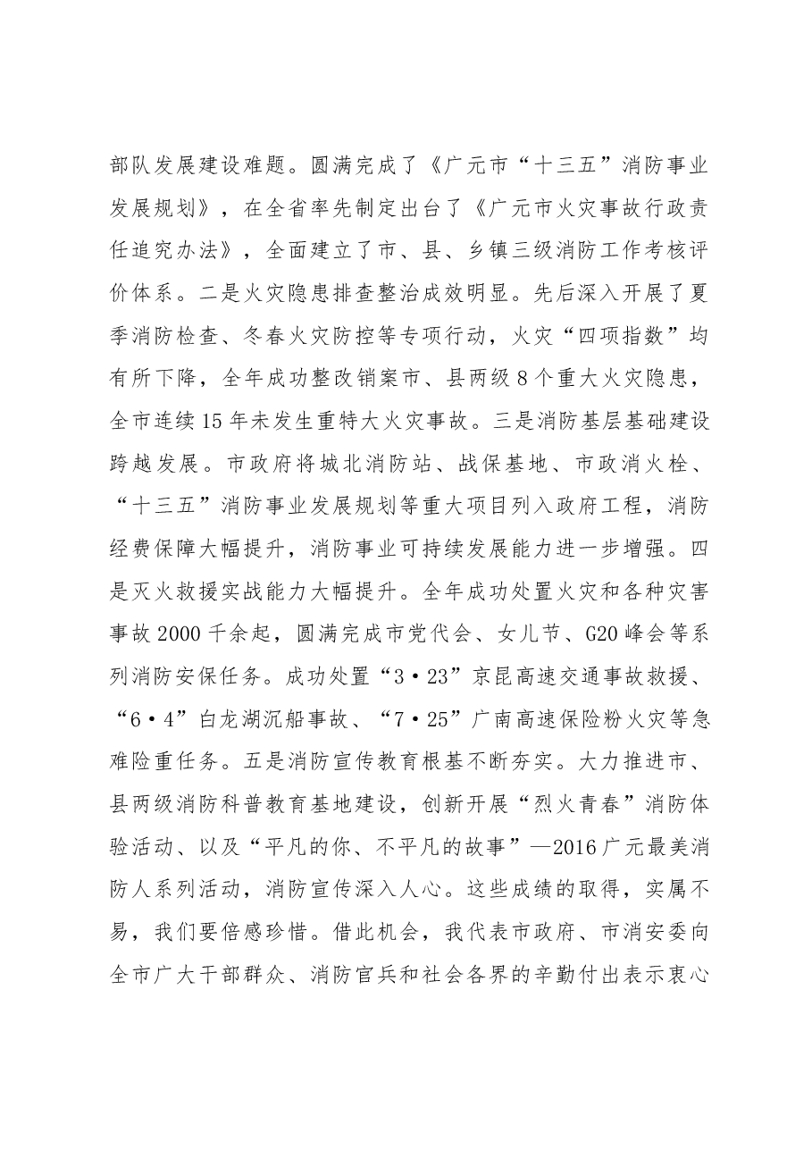 胡国民:在全市消防工作电视电话会议上的讲话.docx,第2页预览