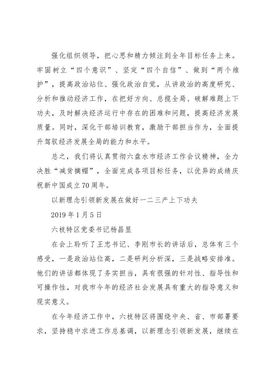 六盘水市经济工作会议表态发言.docx,第3页预览