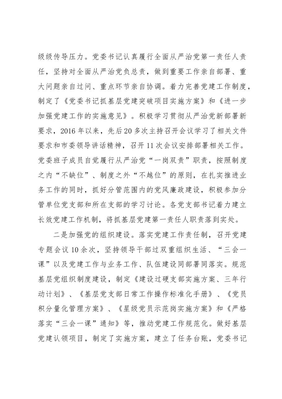 落实全面从严治党主体责任情况自查报告.doc,第3页预览