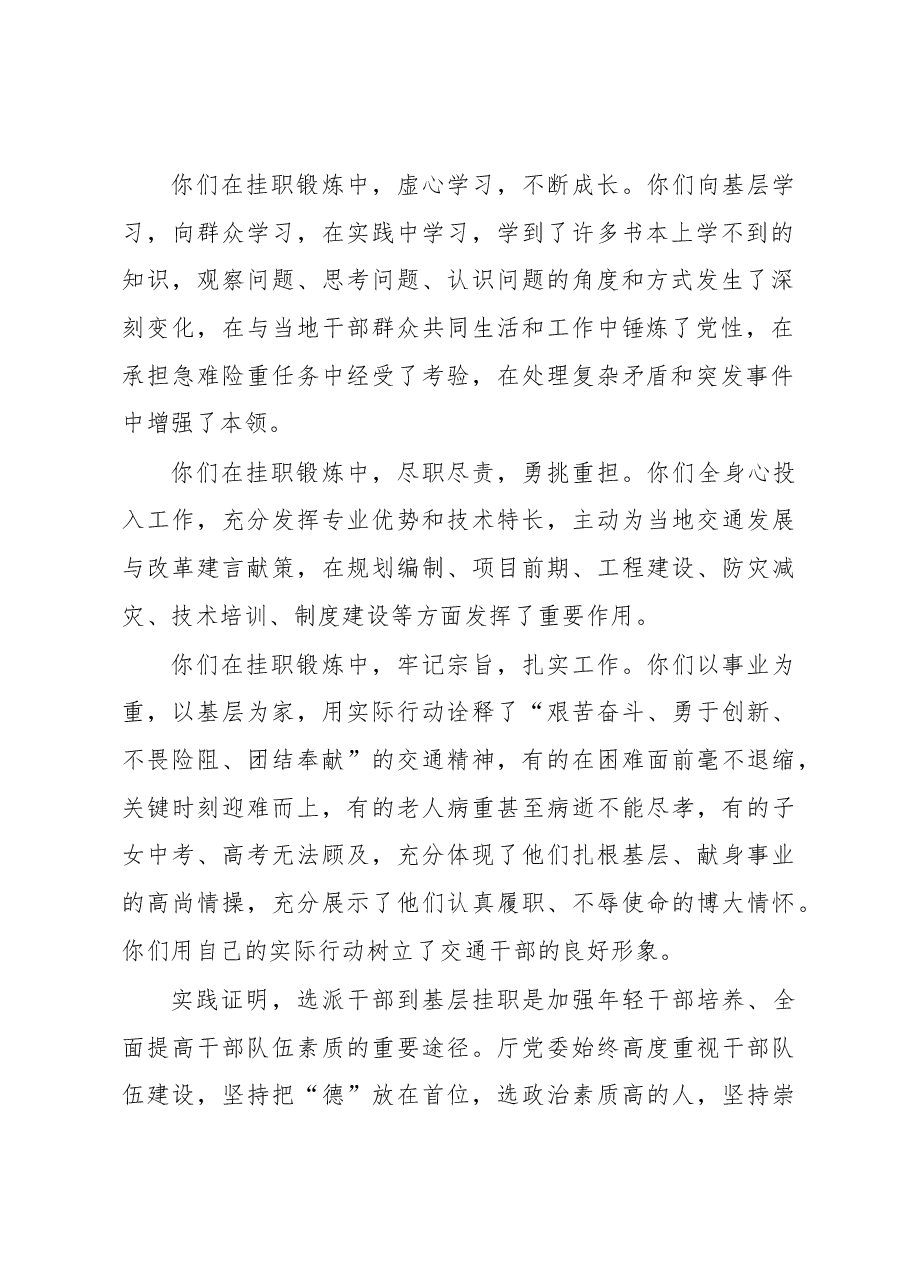 挂职干部交流会讲话稿(三).docx,第2页预览