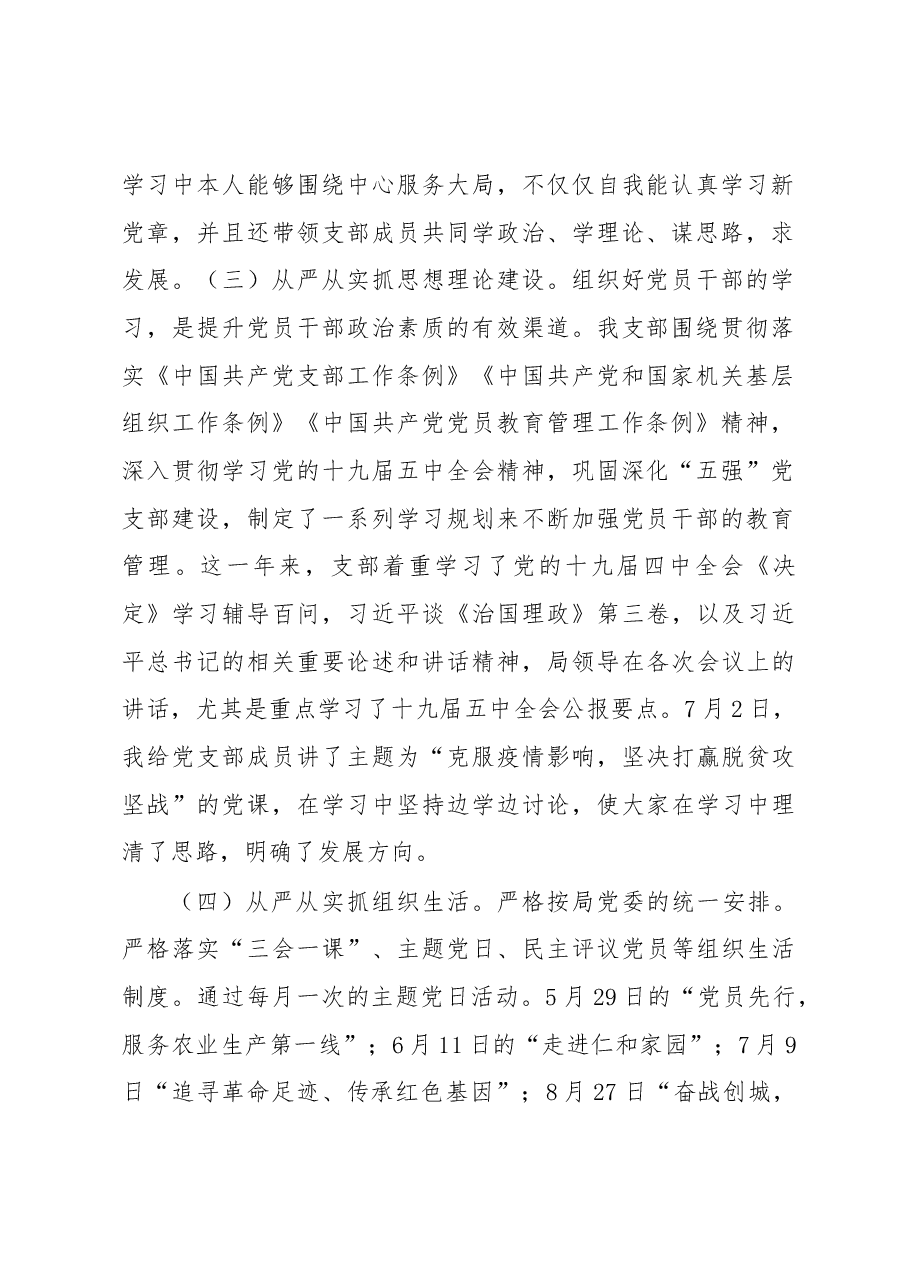 X市农机监理所党支部书记2020年抓党建工作述职报告.docx，第2页预览