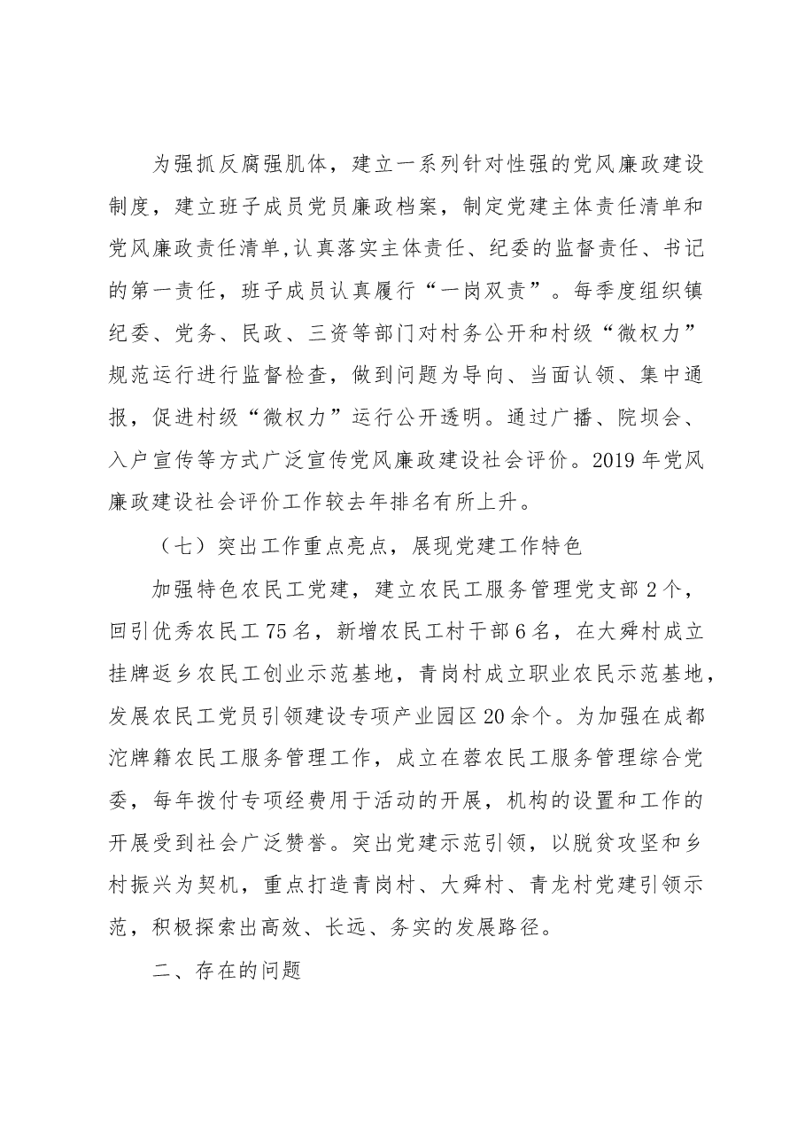 沱牌镇2019年基层党建工作总结.docx,第4页预览
