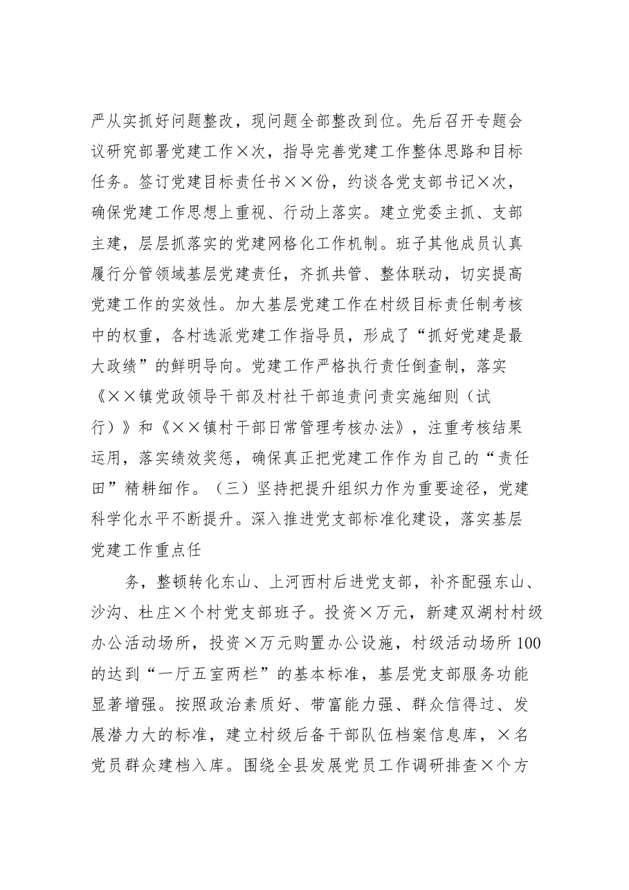 (14篇)乡镇党委书记述职报告写法(抓党建篇).docx,第3页预览