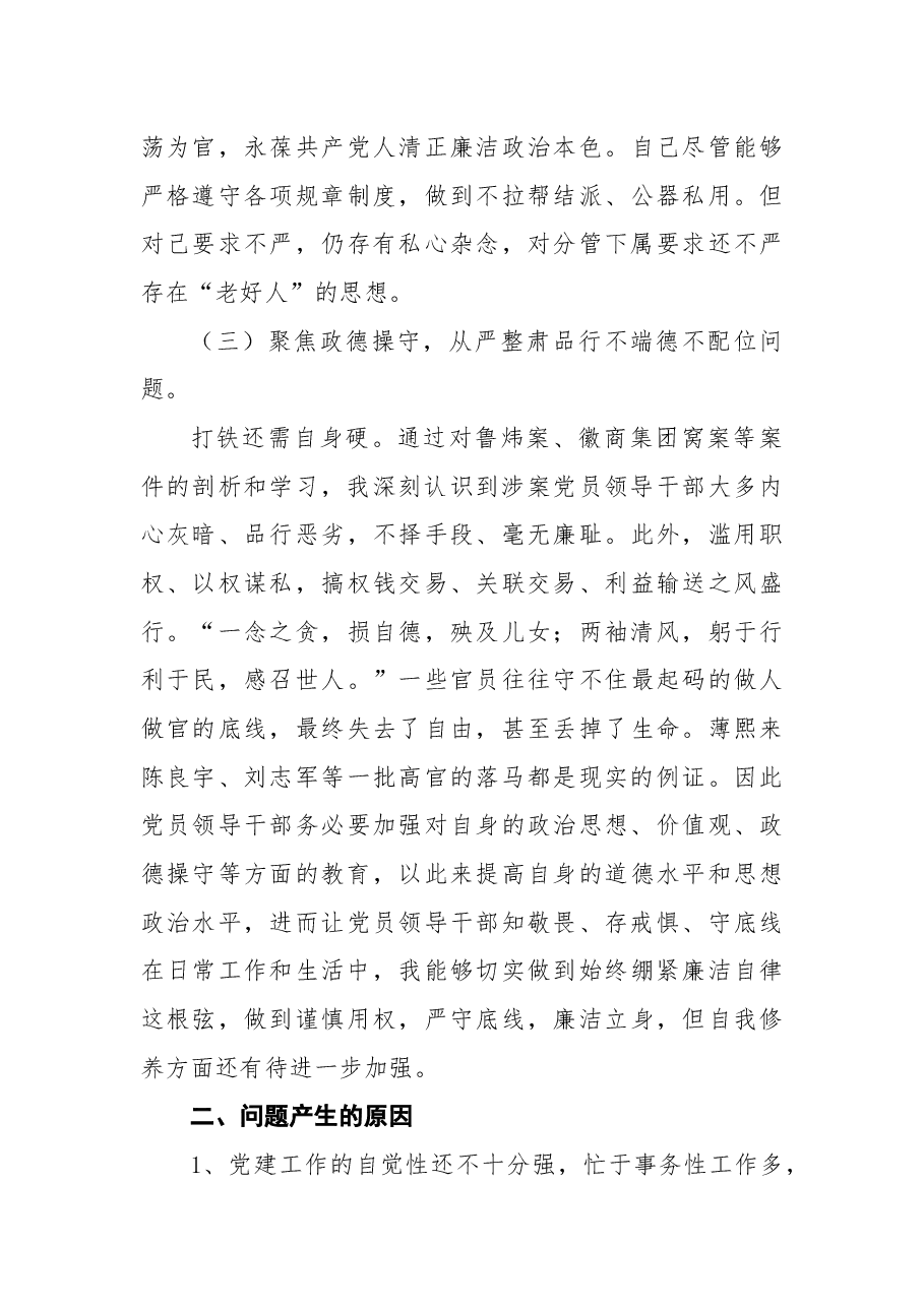 2018年“讲严立”专题民主生活会对照检查材料.docx,第3页预览
