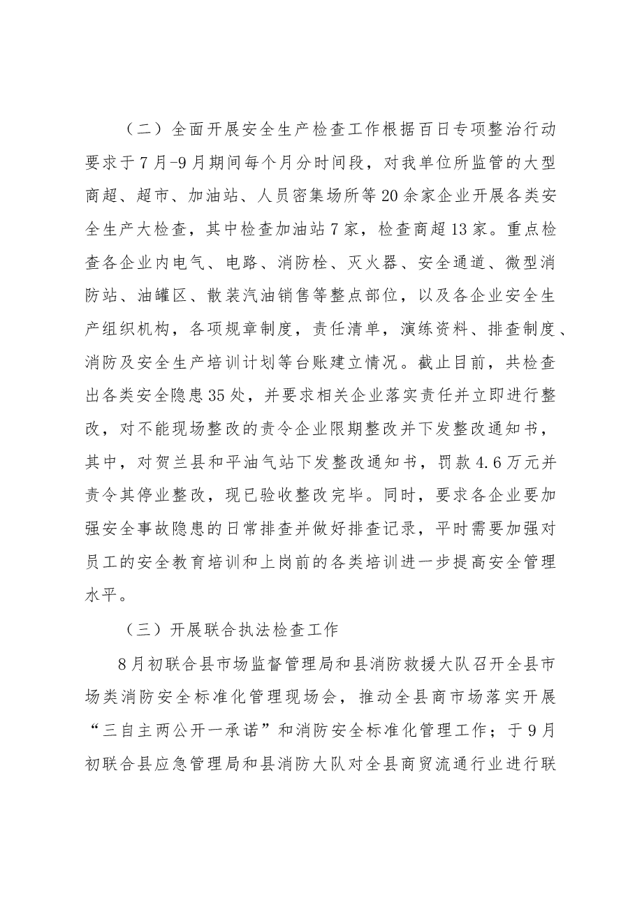 百日安全专项整治行动工作总结.docx，第2页预览