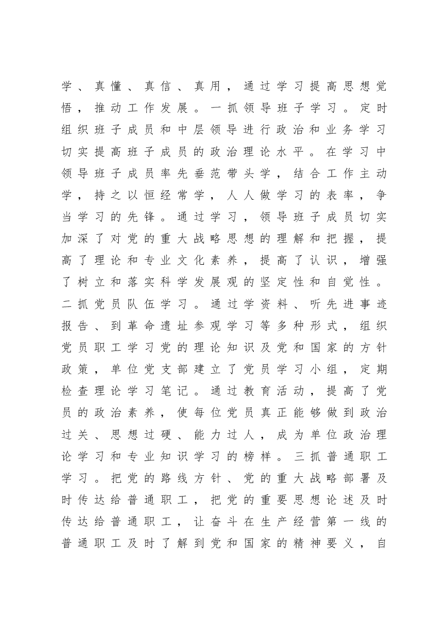 公司党支部书记述职报告.docx,第2页预览