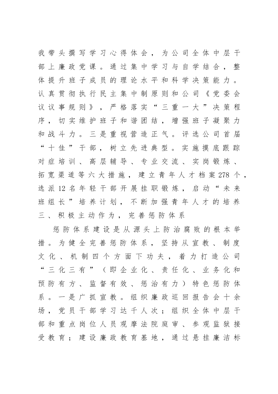 公司党委书记述职述廉报告.doc，第3页预览