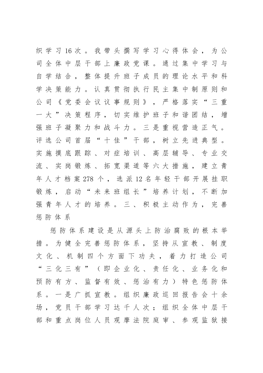 公司党委书记述职述廉报告.docx,第3页预览