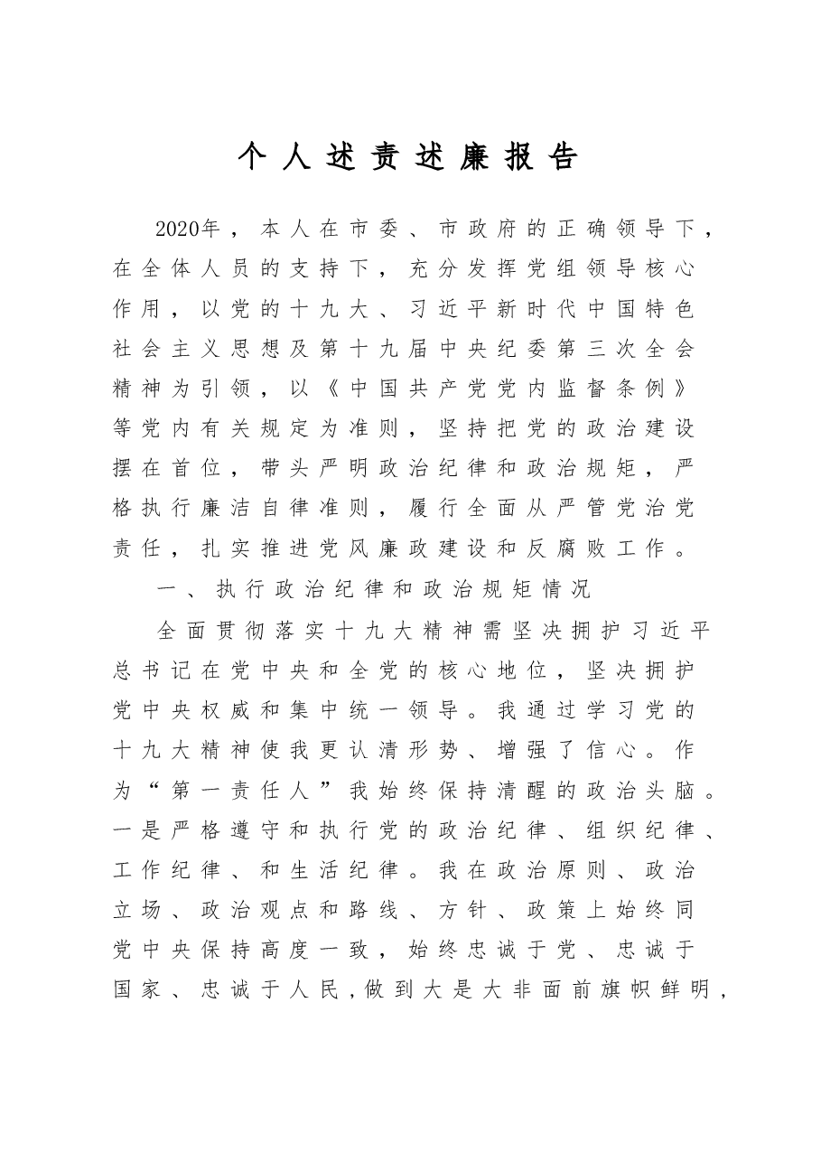 个人述责述廉报告.doc，第1页预览