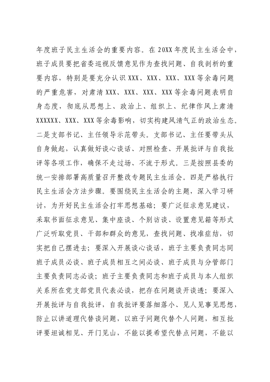 党组巡视整改专题民主生活会整改方案落实情况报告.docx,第3页预览