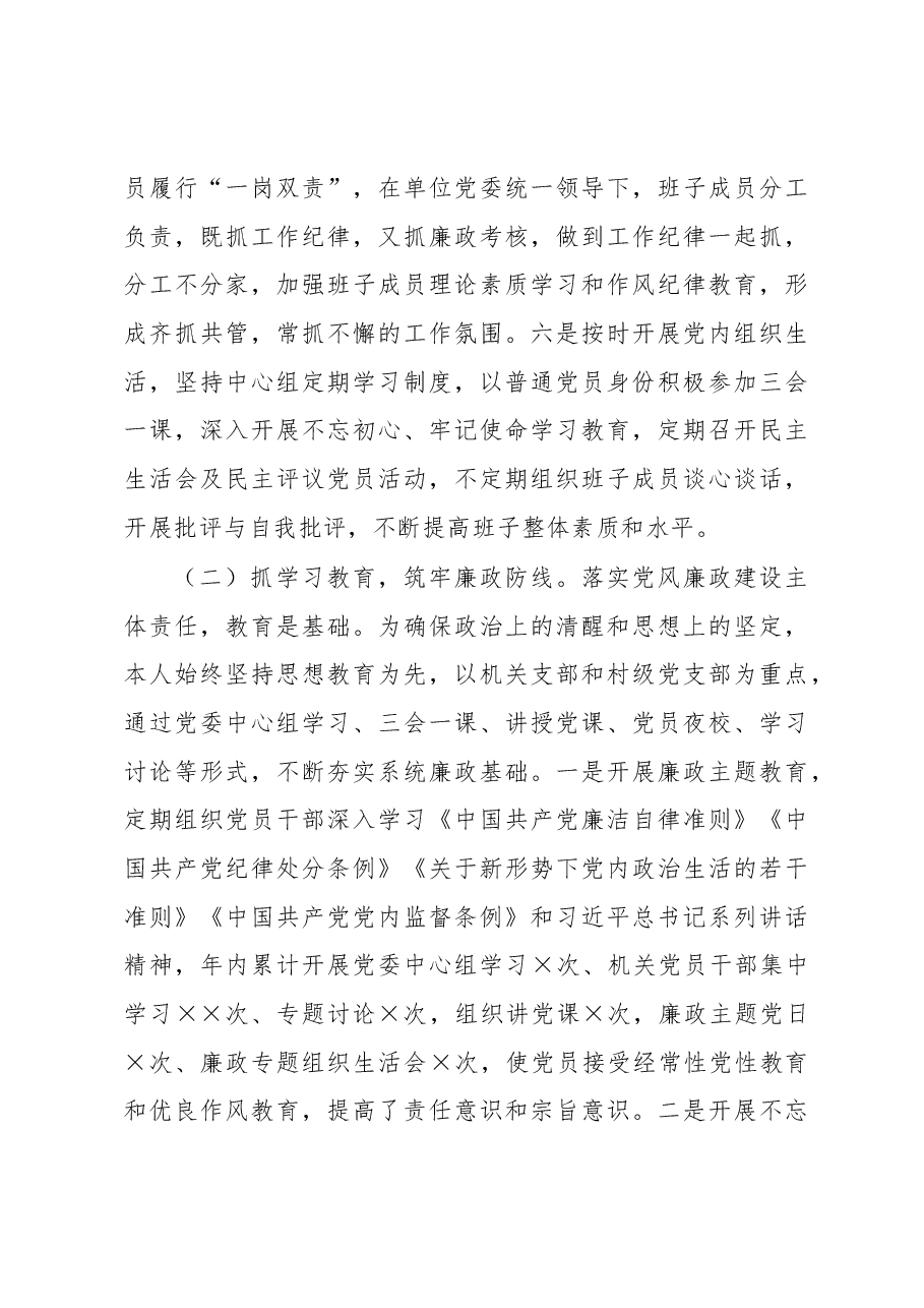 X党委书记述责述廉报告.docx,第3页预览