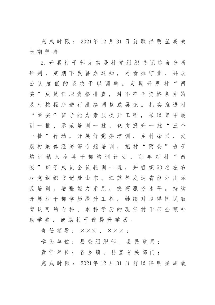 县落实2021年度全市党组织书记抓基层党建述职点评问题整改方案.docx,第3页预览