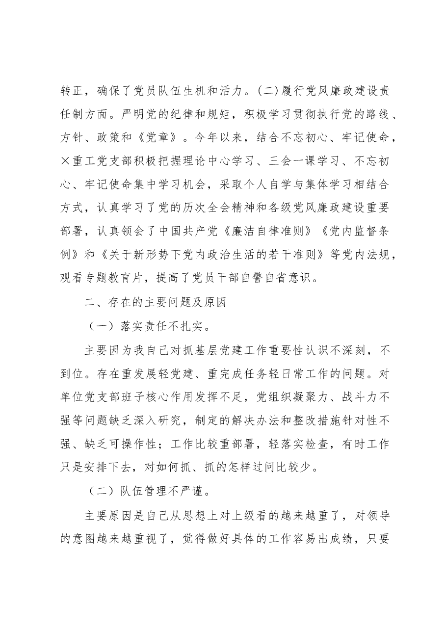 公司党支部书记2020年度党建工作责任制述职报告.docx，第2页预览