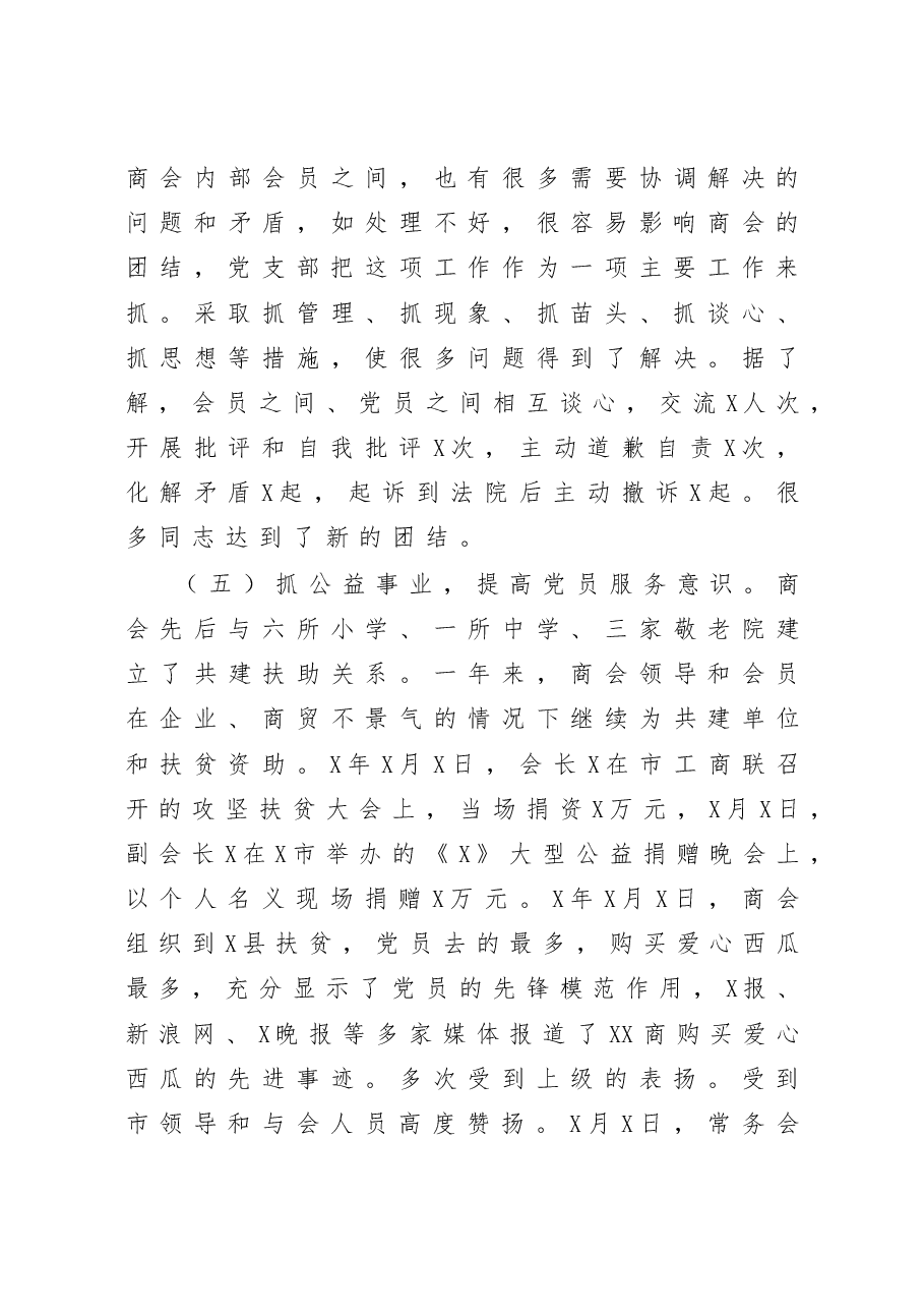 商会党支部书记抓非公企业党建工作述职报告.docx,第3页预览
