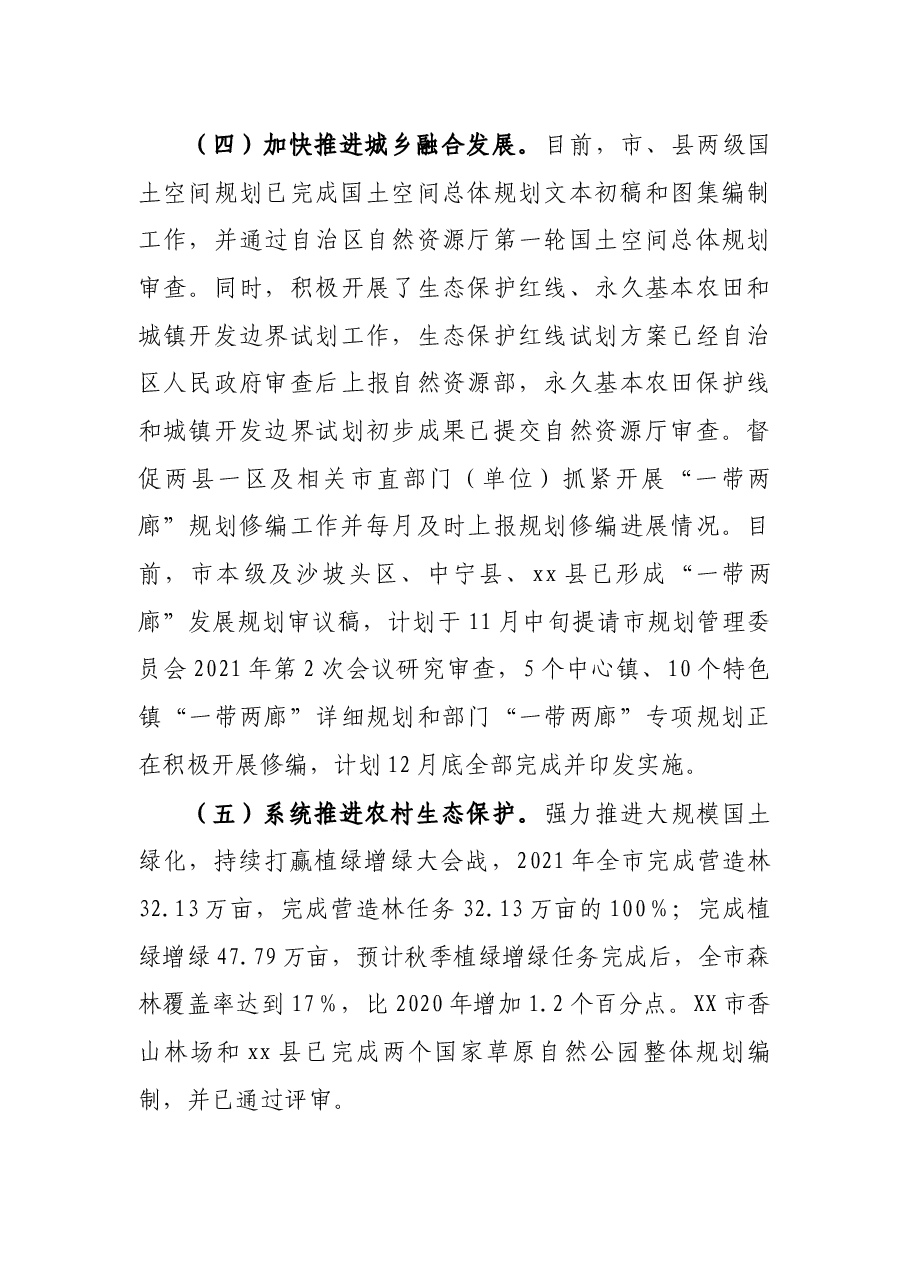 市自然资源局2021年实施乡村振兴战略进展情况报告.docx,第3页预览