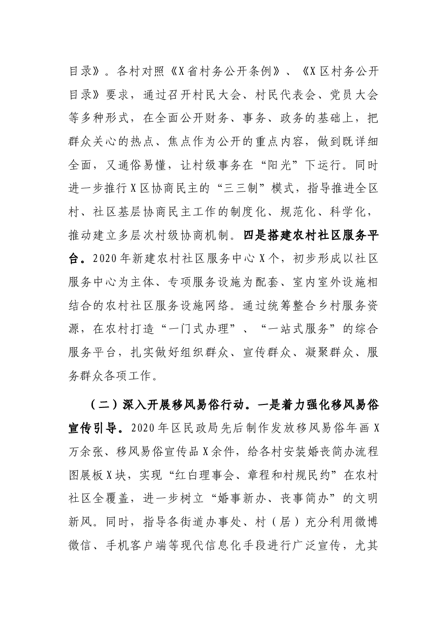 X区民政局乡村振兴工作开展情况报告.docx,第2页预览