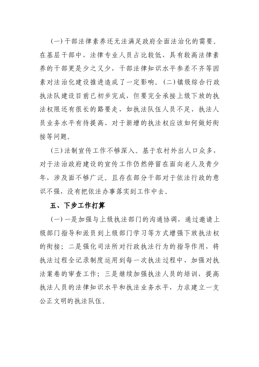 行政执法X年报告(镇乡).docx,第3页预览
