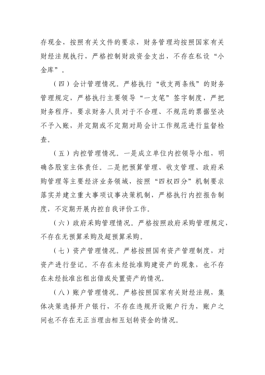 2021年严肃财经纪律及财务管理风险排查报告.docx,第3页预览