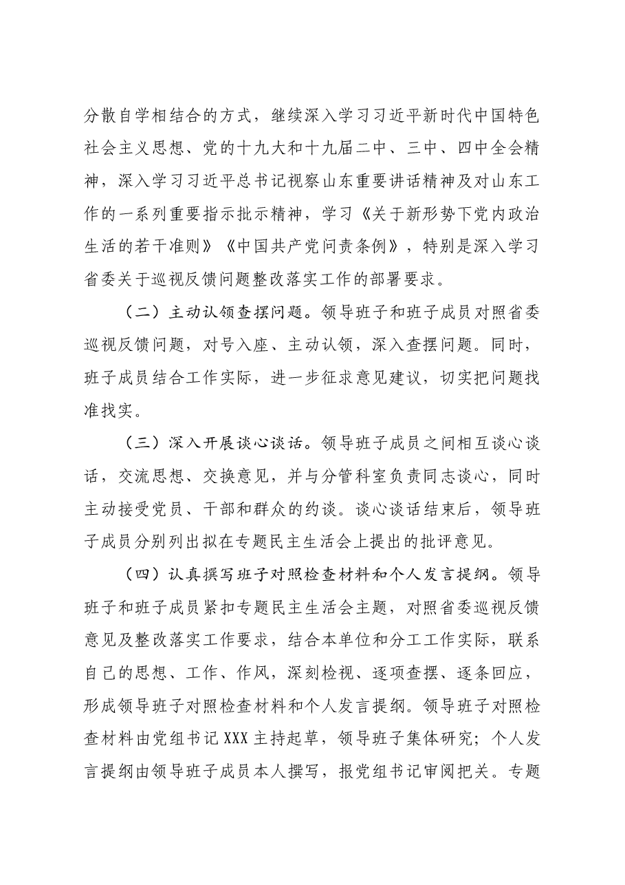 巡视整改专题民主生活会情况报告.docx,第2页预览