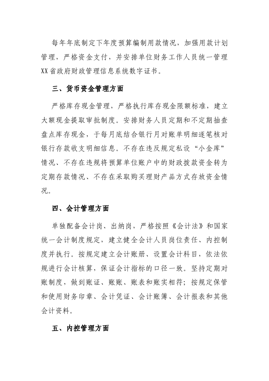 关于严肃财经纪律及财务管理风险排查的自查报告.docx,第2页预览