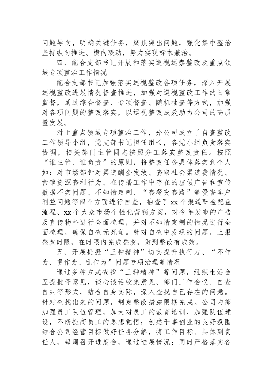 纪检委员落实全面从严治党主体责任情况报告（集团公司）.docx，第3页预览