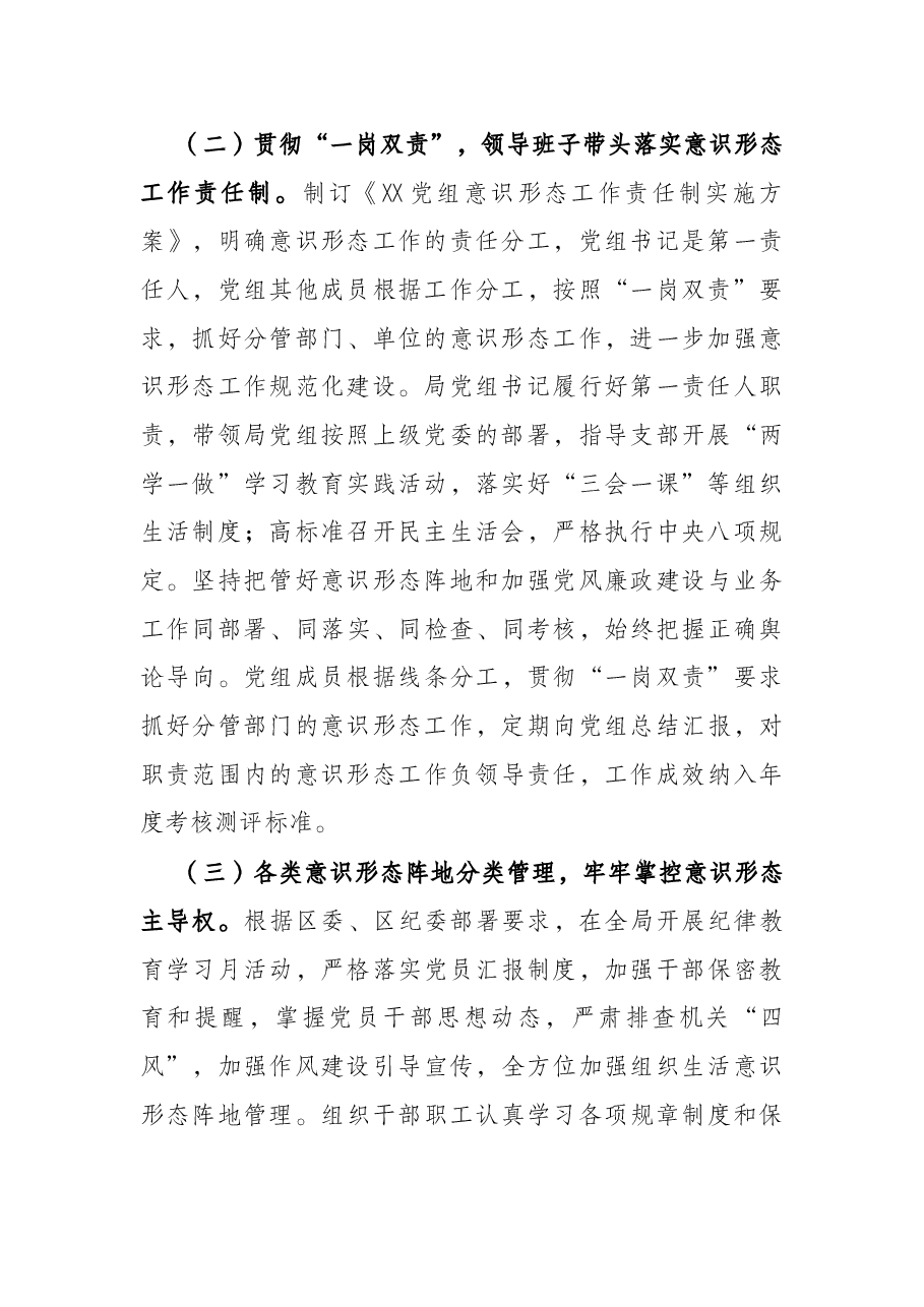 单位2021年意识形态工作情况报告.docx,第2页预览
