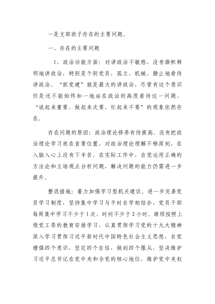 某县残联党支部组织生活会情况报告.docx,第3页预览