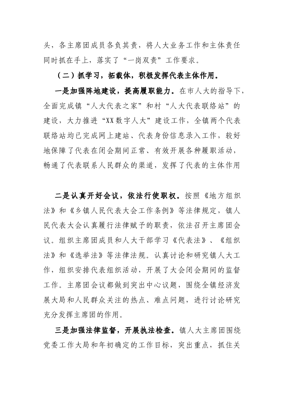 2022年镇人大主席团工作报告.docx,第3页预览