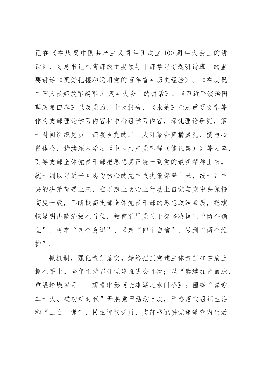 2022年党组织书记抓党建工作报告.docx,第2页预览