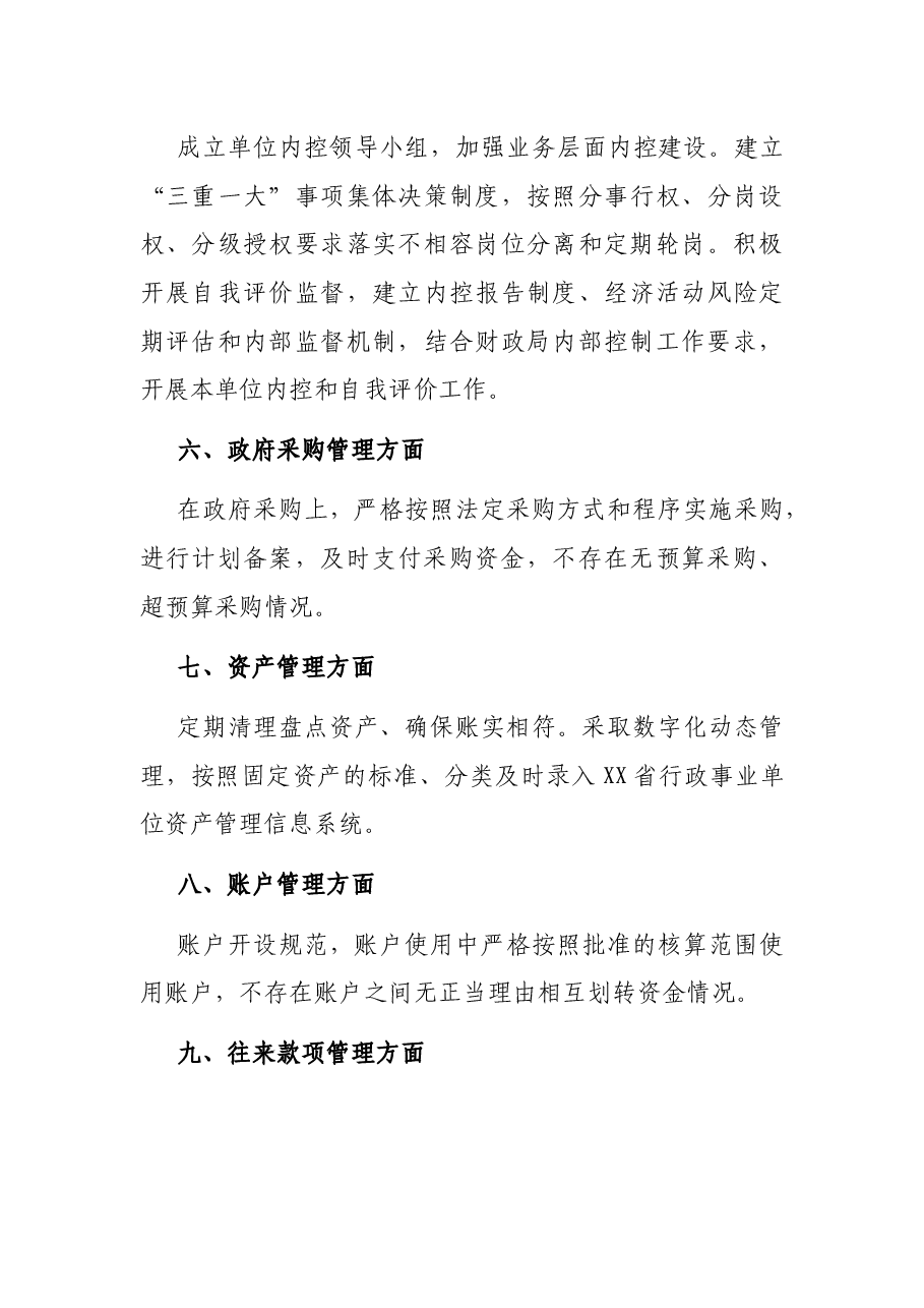 关于严肃财经纪律及财务管理风险排查的自查报告.docx,第3页预览